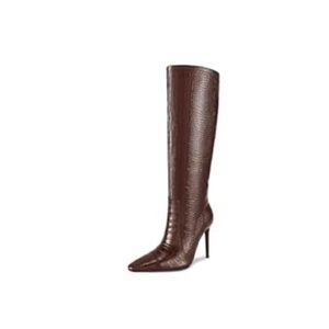 Elegant Brown Knee-High Women's Boots